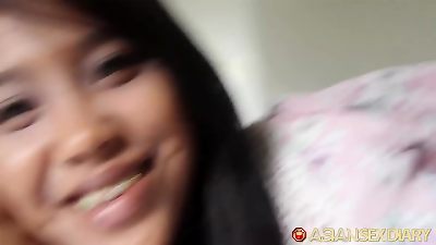 ASIANSEXDIARY 毛皮覆盖缝隙青少年迎接滴落粗糙的性交体内射精