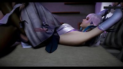 他神圣的屁股卷轴 - 3d 动画动漫色情